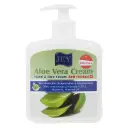کرم نرم کننده دست و صورت Jey حجم 450ml مدل Aloe vera مدل انواع پوست
