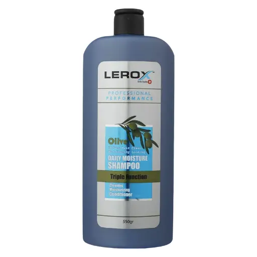 شامپو روزانه Lerox مدل Olive حجم 550ml مناسب موهای معمولی
