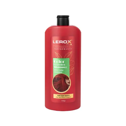 شامپو تثبیت کننده رنگ مو Lerox حجم 550ml 