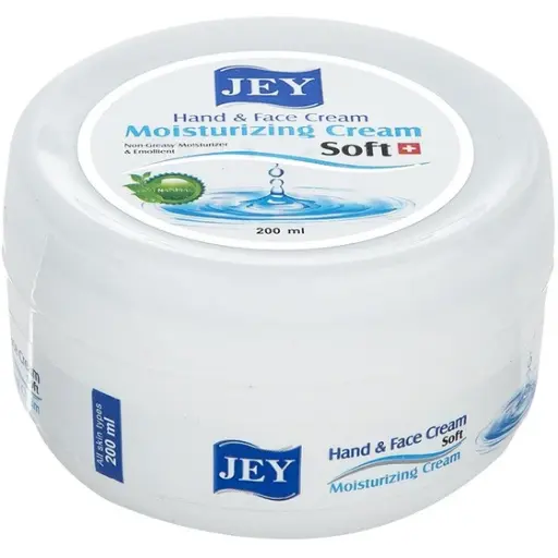 کرم مرطوب کننده دست و صورت جی Soft حجم 200ml مناسب انواع پوست 
