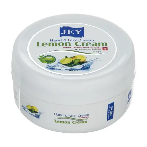کرم مرطوب کننده دست و صورت جی مدل Lemon حجم 200ml مناسب انواع پوست